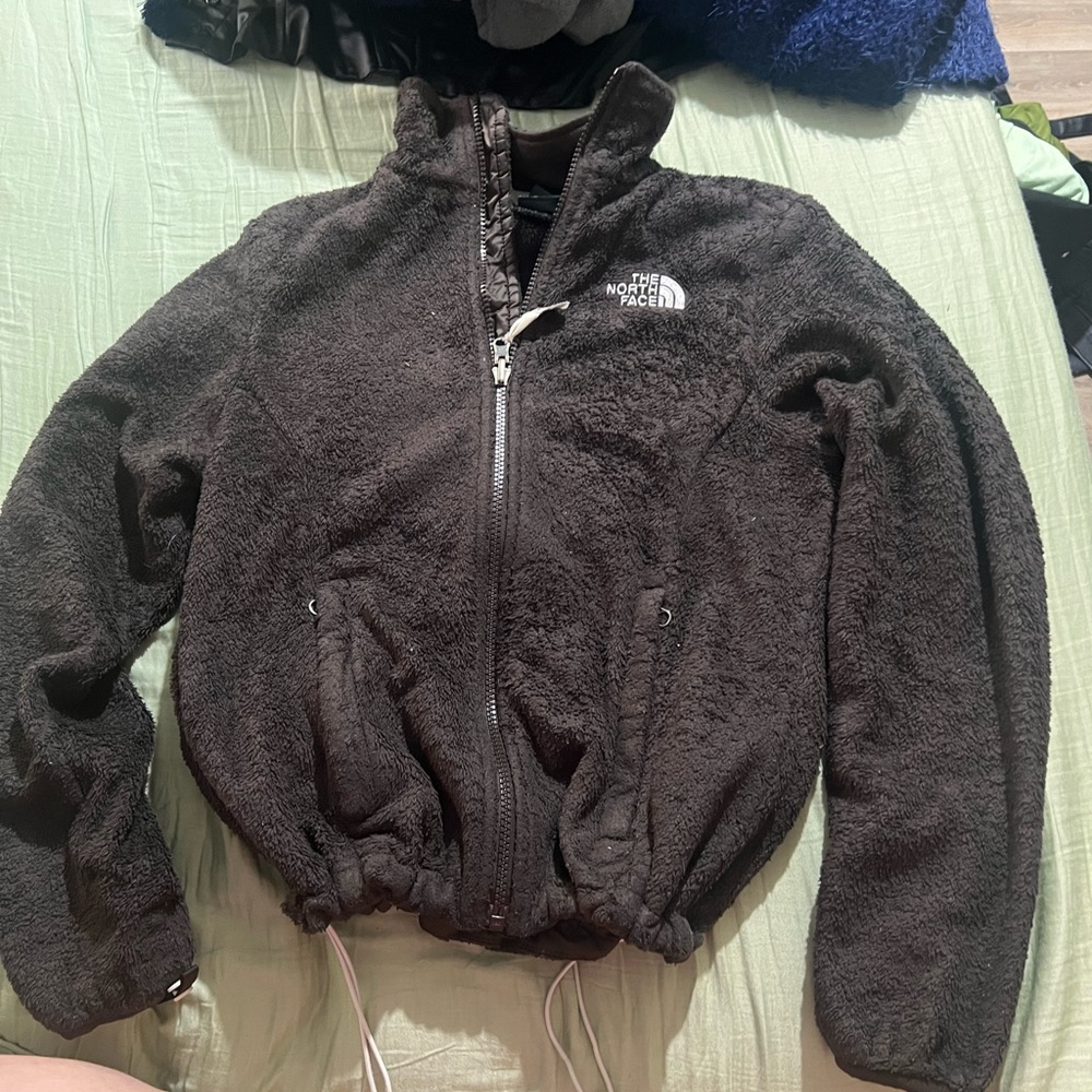 Size xs brown zip up teddy jacket
